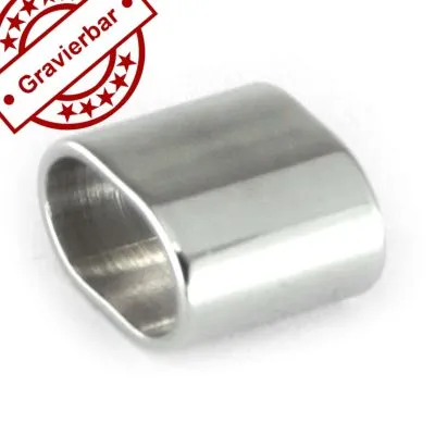 Spacer - Zwischenstück aus Edelstahl für Schnüre 2 x Ø 4,0 mm