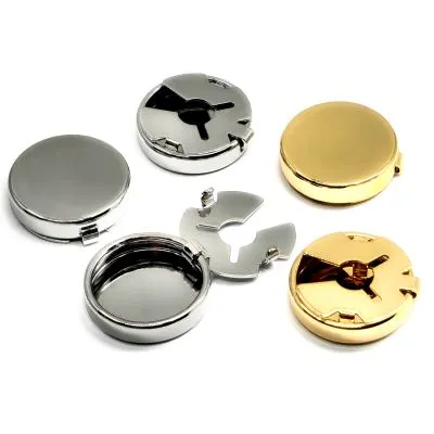 Knopfblenden / Manschettenknöpfe aus Metall für Knöpfe bis ca. 14,5 mm - 1 Paar