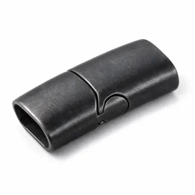 Magnetverschluss Edelstahl für Schnüre 2 x Ø 6,0 mm • Vintage