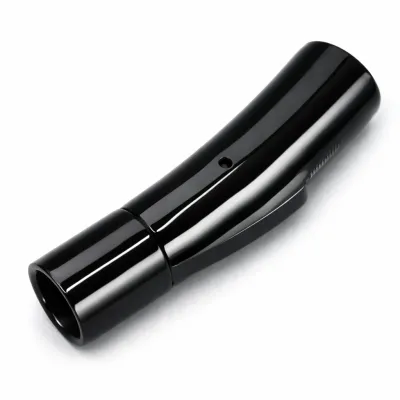 Bajonettverschluss Edelstahl für Schnüre Ø 4,0 mm 23 x 5 mm • Schwarz glänzend