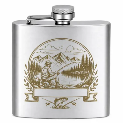 Flachmann Edelstahl gebürstet 180ml Motivauswahl inklusive Geschenkbeutel • Personalisierbar
