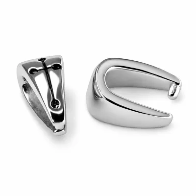 Anhängerschlaufe Edelstahl HxB 11 × 6,0, Farbton silber glänzend