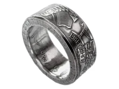 Münzring BRD 10 Euro 2003 Ruhrgebiet Silber 925er Größe 56 bis 74