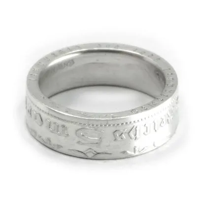 Münzring Deutsches Reich 5 Reichsmark Hindenburg 1935-36 Silber 900er Größe 52 bis 72 • Finish Silber