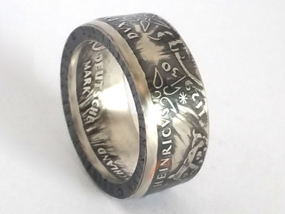 Münzring 10 Mark 1995 Heinrich der Löwe Silber 625er Größe 56 bis 72