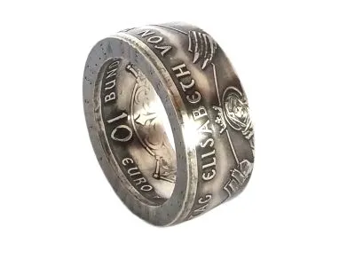 Münzring BRD 10 Euro 2007 Elisabeth von Thüringen Silber 925er Größe 56 bis 74