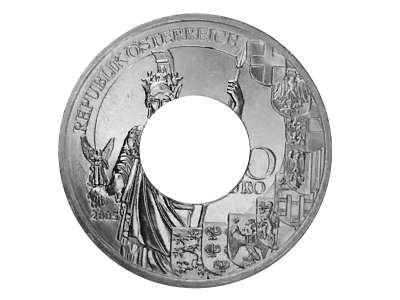 Münzring Österreich 10 Euro 2005 Zweite Republik Silber 925er Größe 56 bis 74