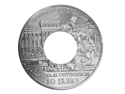 Münzring Österreich 10 Euro 2003 Schloss Schönbrunn Silber 925er Größe 56 bis 74