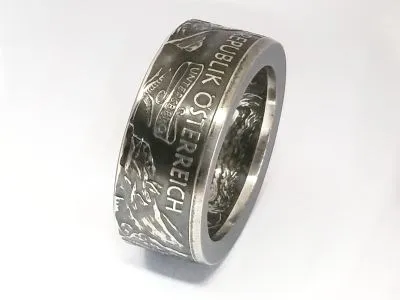 Münzring Österreich 10 Euro 2010 Kaiser Karl Untersberg Silber 925er Größe 56 bis 74