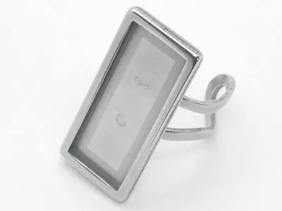 Ringrohlinge Edelstahl Rechteck innen 10,2x25,3 mm