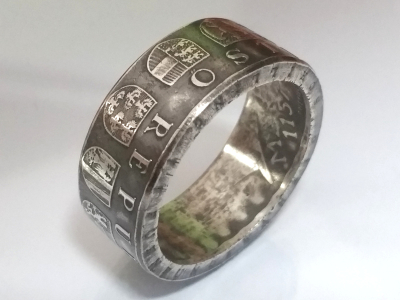 Münzring Österreich 25 Schilling  Landerwappen Silber 800er Größe 54 - 70