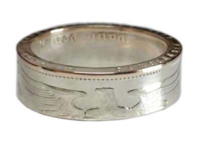 Münzring 2 Reichsmark Silber Adler 1936-39 Silber 625er Größe 52 bis 62