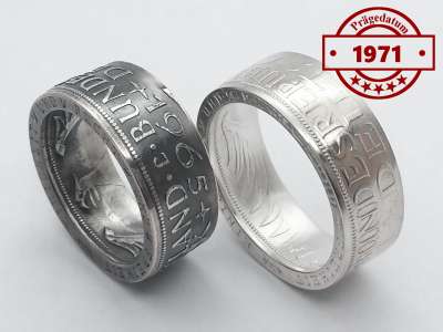 Ring von 1971 ein Unikat aus 625er Silber - Handmade