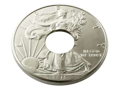 Münzring USA American Silver Eagle Feinsilber 999er Größe 66 bis 76