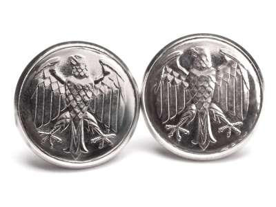 Ohrstecker 1 Mark Münzen Deutschland Bundesadler aus Edelstahl Ø 17,7mm