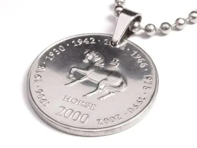 Anhänger Sternzeichen Pferd Münze 10 Schilling Somaliland Ø 25 mm