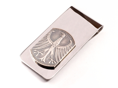 Geldclip 5 DM Deutschland Silberadler vintage personalisierbar