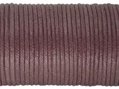 Baumwollschnur gewachst Ø 2,0 mm dunkelbraun 1 Meter